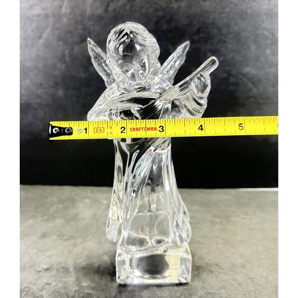 Mikasa Herald Collection Angelic Mandolin Angel Lead Crystal Germany 8.25" - Picture 10 of 11